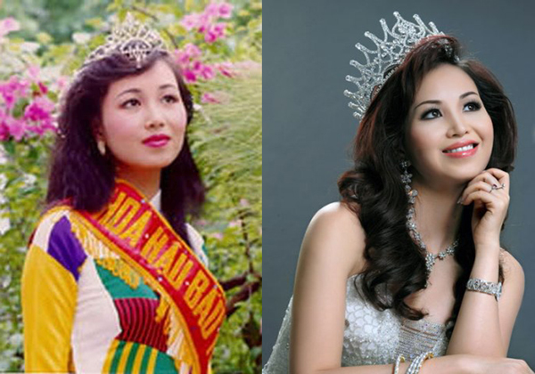 Nguyễn Diệu Hoa đăng quang Hoa hậu Việt Nam 1990 tại Hà Nội.